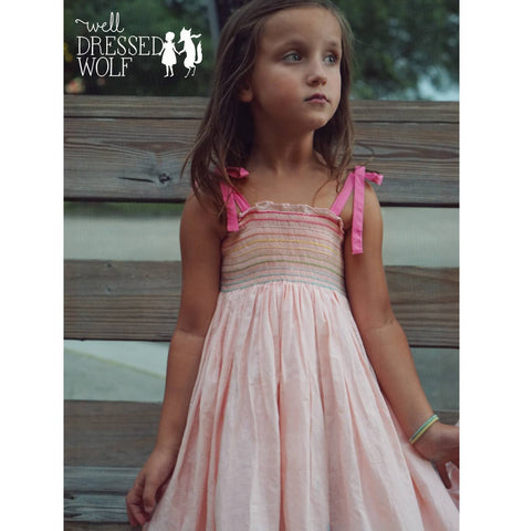 Sweet Pink Smock Dress